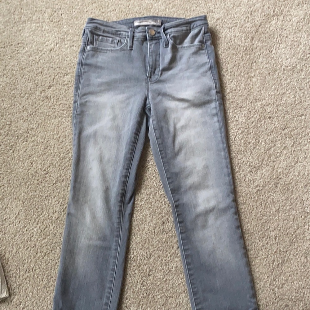 Athleta sculptek jeans grey wash stretch size 4